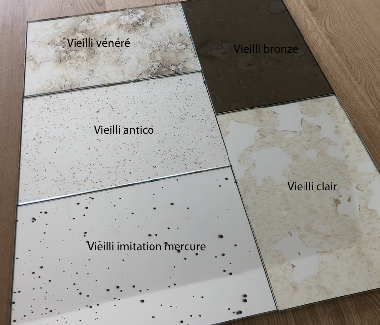 Miroirs vieillis comparatif