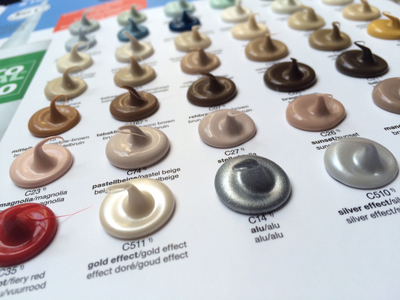 Nouveauté : Le silicone de couleur