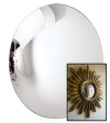 Miroir bombé convexe - Miroir sorcière ronde diamètre 125mm