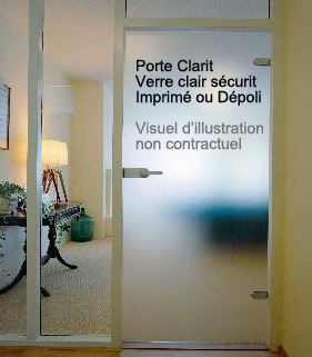 Porte en verre clarit