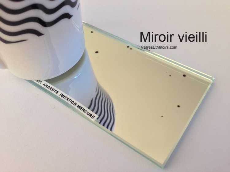 photo info Miroir vieilli imitation mercure 6mm 500x600mm AA