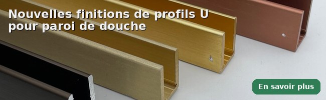 Profils U pour paroi de douche