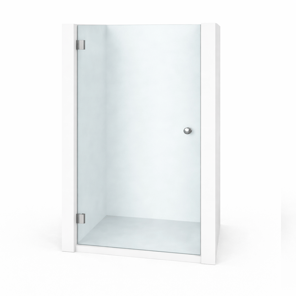 Douche en niche avec 1 porte en verre trempé 8mm