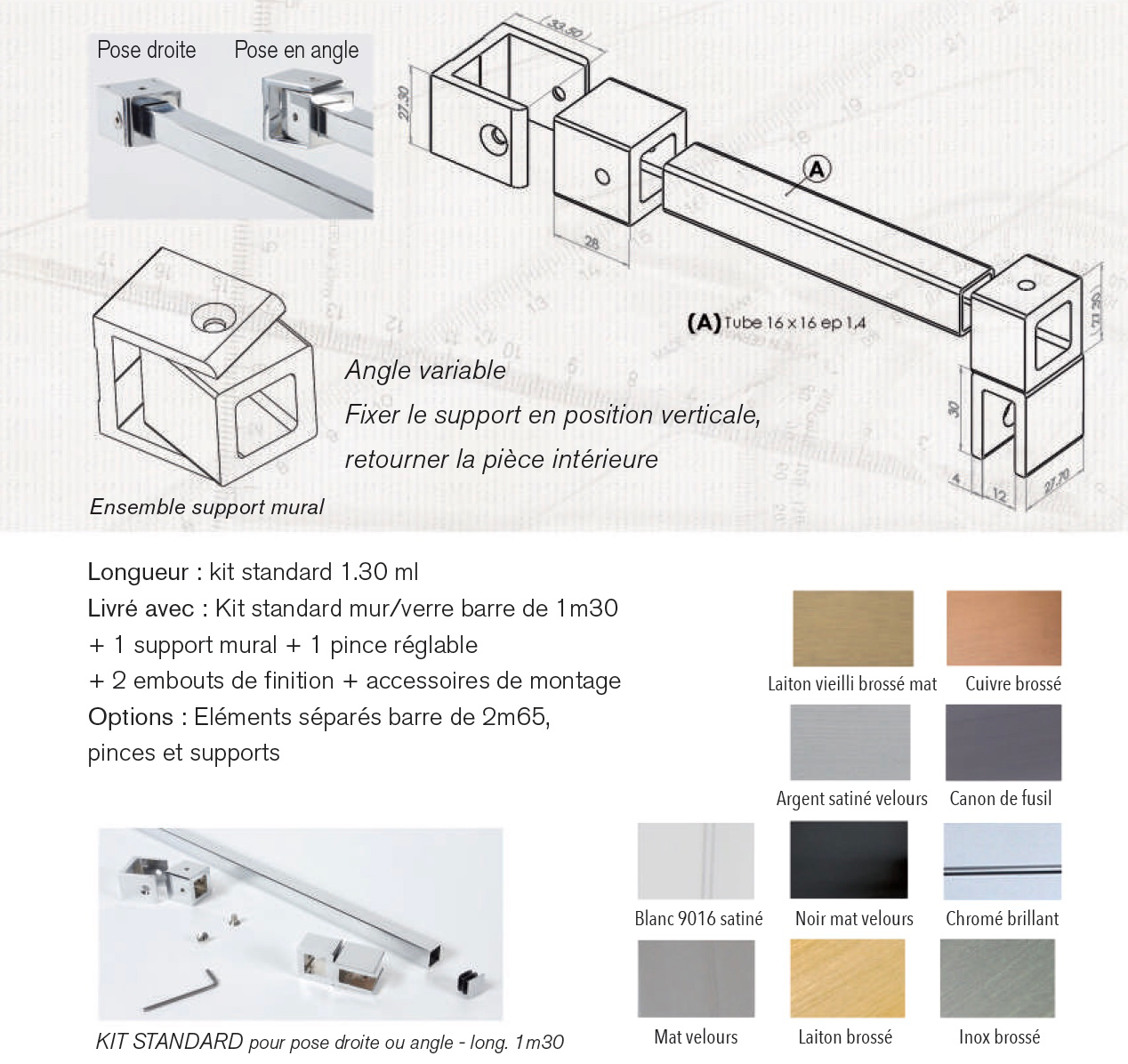 Kit raidisseur Clipper, barre de stabilisation