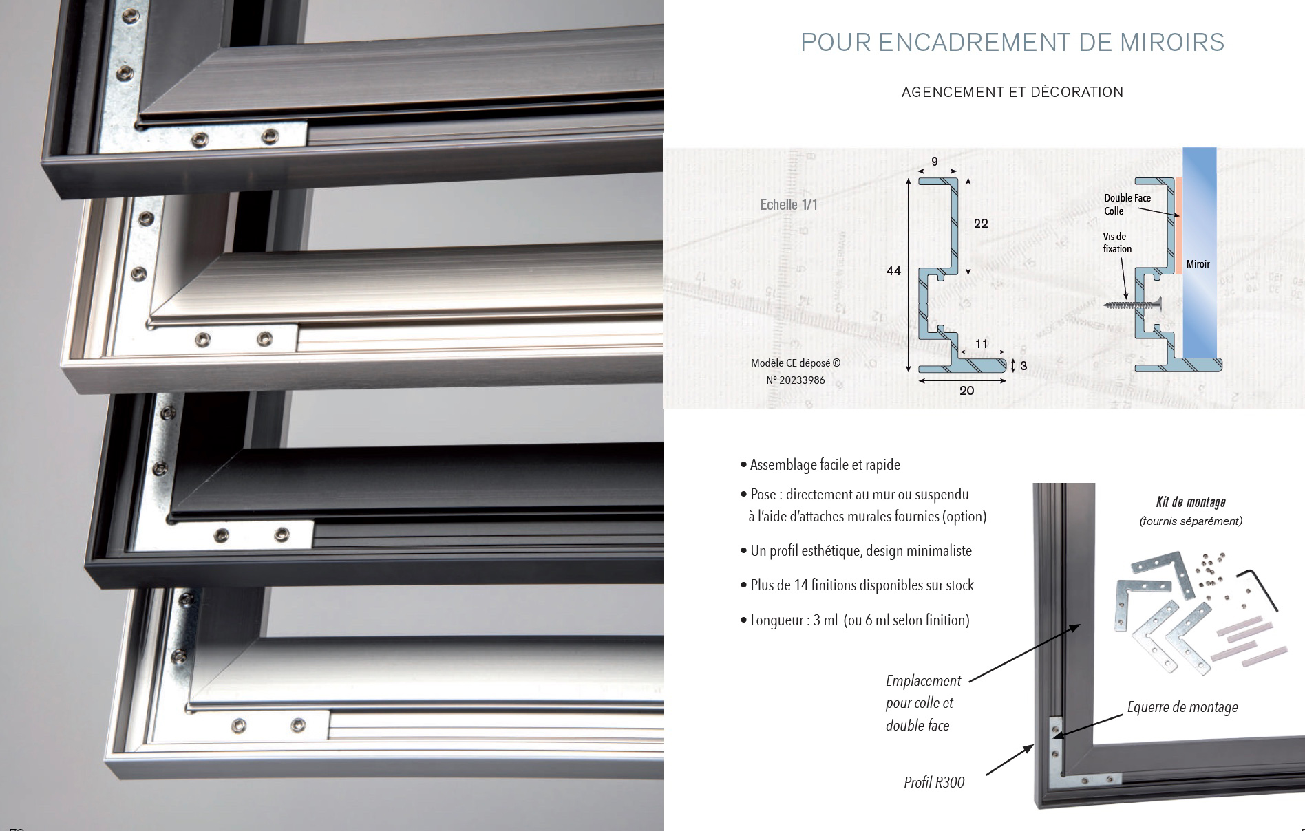 Fiche R300 – Encadrement miroir