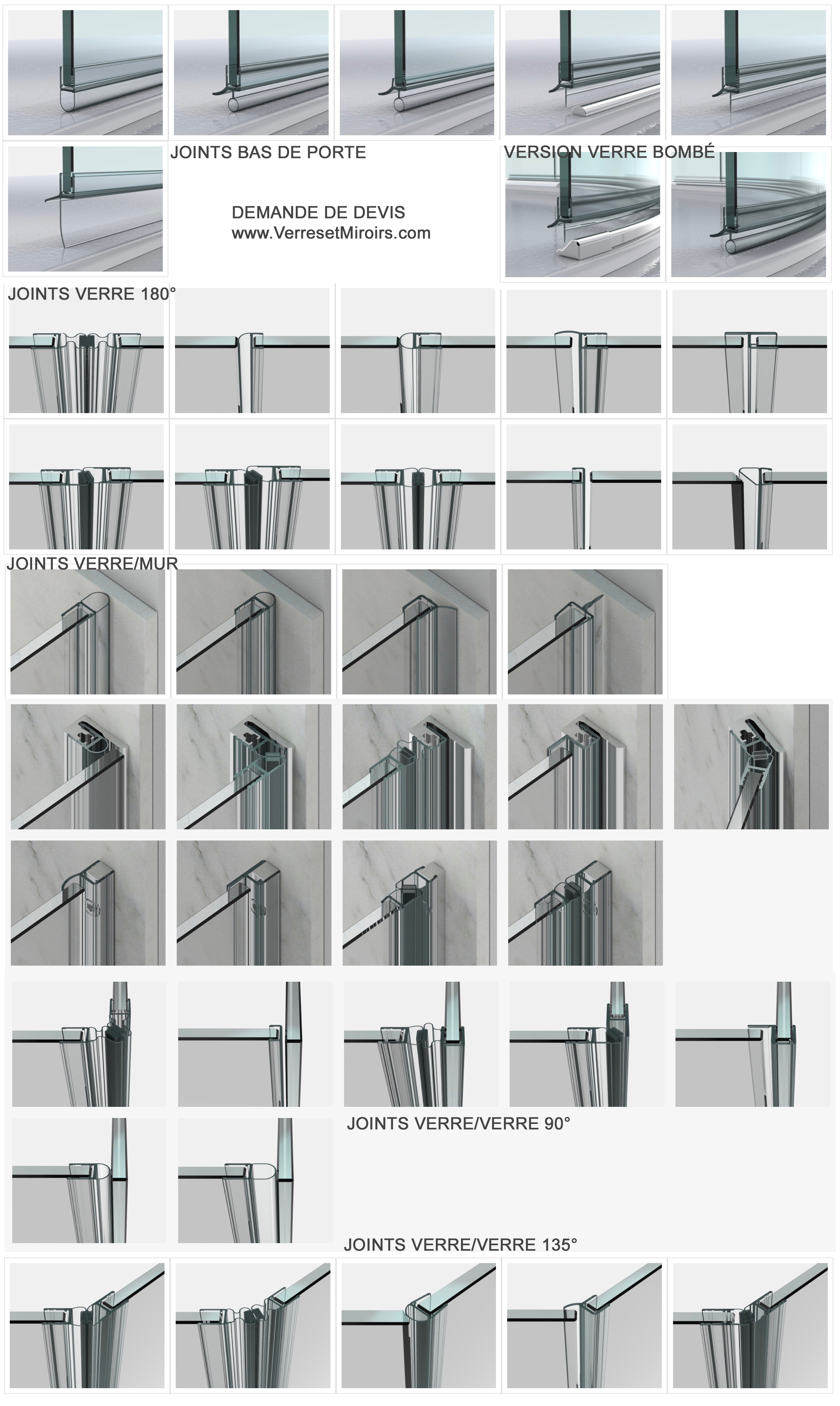 exemple de joints d'étanchéité