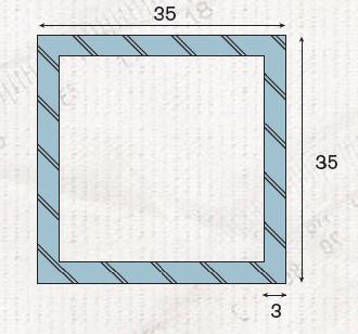 Tube 35×35 – retour d’angle F317