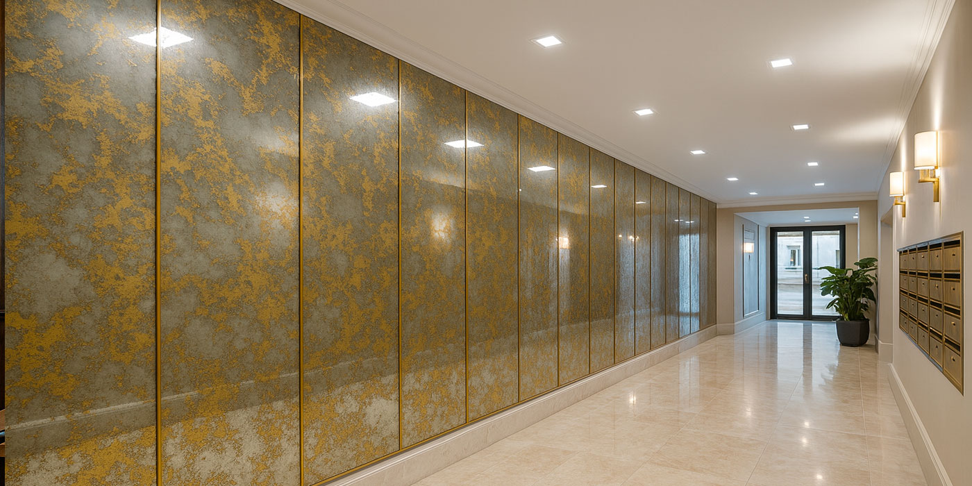 Miroir ancien avec effet d’oxydation sur mesure