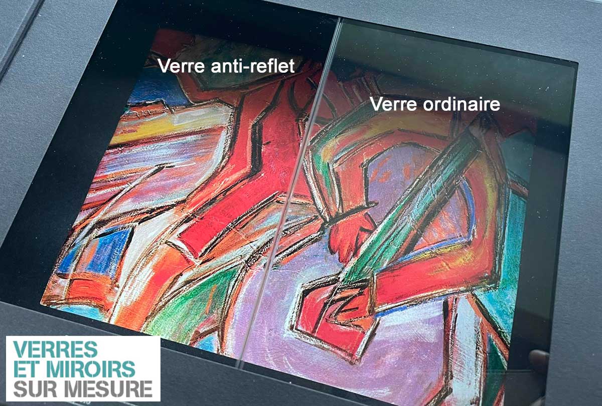 Cadre photo avec verre anti-reflet