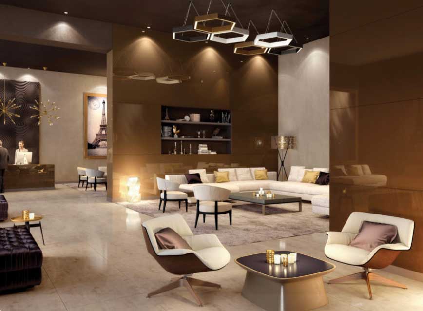 Exemple d'habillage mural en verre laqué