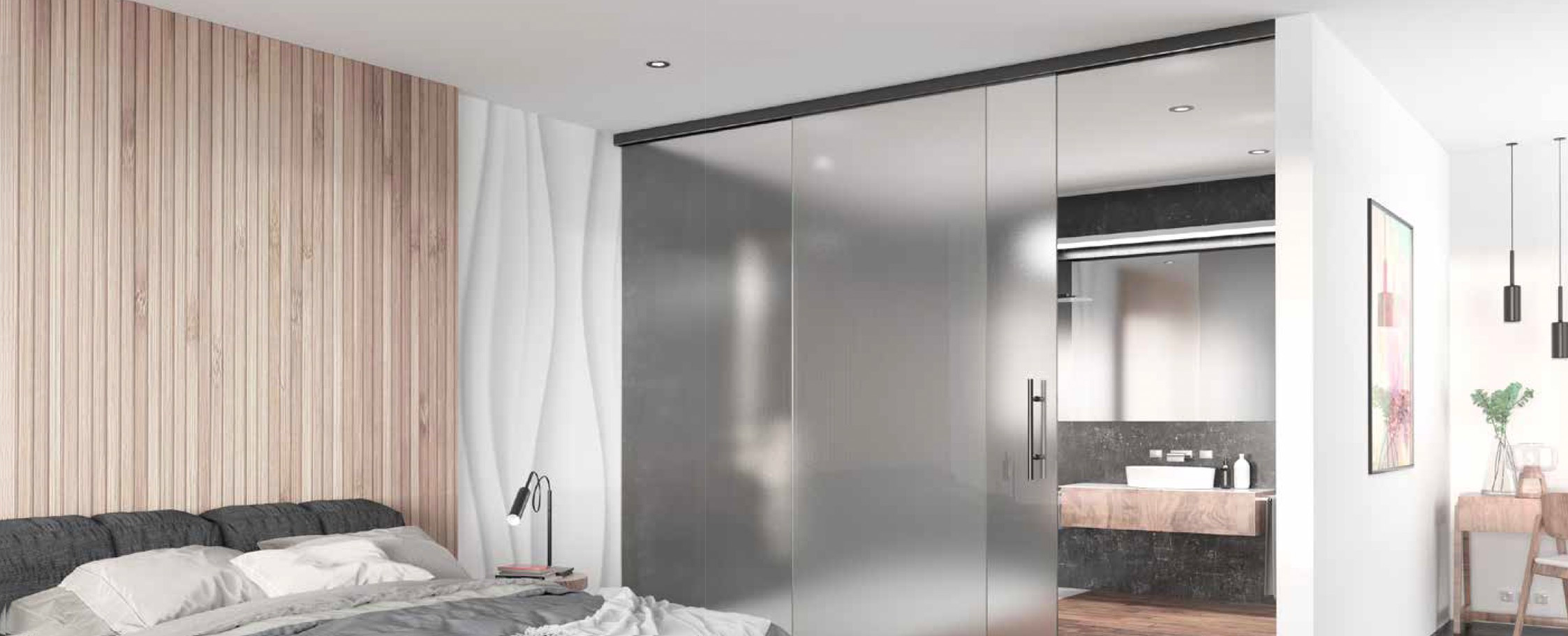 Porte coulissante en verre – kit coulissant