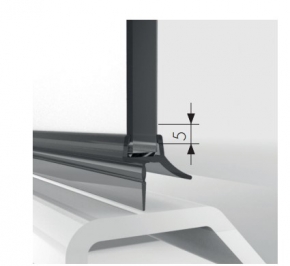 Joint d'&eacute;tanch&eacute;it&eacute; pour porte de douche 6 a 8mm