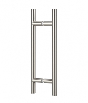 Poign&eacute;es Baton de mar&eacute;chal 300mm entraxe 200mm inox bross&eacute;