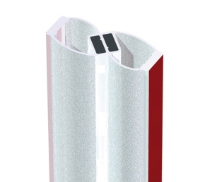 Joint d'&eacute;tanch&eacute;it&eacute; autocollante avec 180&deg; profil&eacute; magn&eacute;tique pour 8 - 12 mm