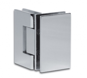 Charni&egrave;re Chrom&eacute; brillant pour pare-douches Bilbao Select 90 degre (r&eacute;glable) verre-verre