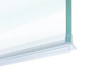 Joint d'&eacute;tanch&eacute;it&eacute; de bas de porte de douche pour verre 10mm longueur 2160mm