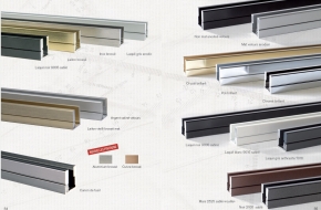 Profil F212 finition inox bross&eacute; longueur de 3m pour cloison int&eacute;rieur