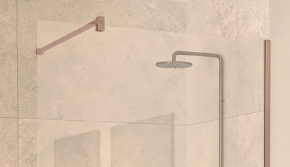 Kit raidisseur stabilisateur pivotant Cuivre brossé 1m30