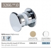 Bouton chromé brillant pour porte de douche