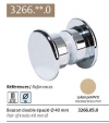 Bouton laiton poli pour porte de douche