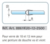 Joint soufflet pour verre 10-12mm Lg 2500