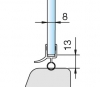 Joint d'étanchéité pour porte de douche 6 a 8mm