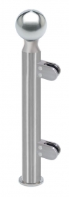 COLONNE INOX 304 - H 700 - diamètre 38mm Fixation invisible - Départ Gauche