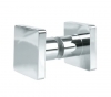 Bouton double carr&eacute; de porte de douche SK031 chrom&eacute; brillant