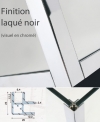 Profil angle U9 Noir Mat 2300mm (pour verre 8mm)