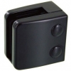 Lot de 4 Pinces à verre Inox 316 Noir RAL9005- CARREE - 55 x 55 mm - Verre 8.76 - 4/4/2