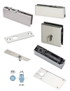 Ensemble pour porte en Verre finition Inox V500D V501 V502 V522 V532 DC475 AC350 AC534