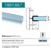 Joint translucide à lèvre centrale pour verre 10mm ref. 1801.66.4 (2200mm)