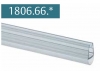 Joint bourrelet pour verre 8-10mm ref 1806.66.4 (étanchéité mur/porte de douche) 2200mm