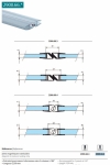 Joints magnétiques translucides porte/porte 6mm 2200mm