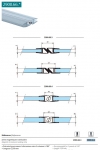 Joints magnétiques translucides porte/porte 8-10mm 2200mm
