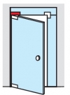 Contre-sabot d'imposte pour porte 10mm