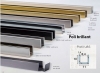 Profil U8S alu Poli brillant longueur de 3m