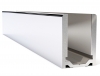 Profil U-fit chromé brillant 1000mm pour verre 8mm 