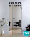 Porte Clarit Sur Mesure (verre tremp&eacute; s&eacute;curit 8mm) jusqu'&agrave; 2200x1000 mm