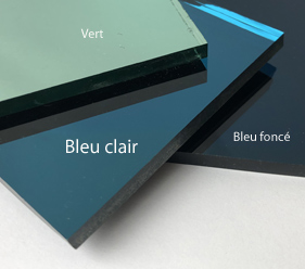 Miroir bleu clair