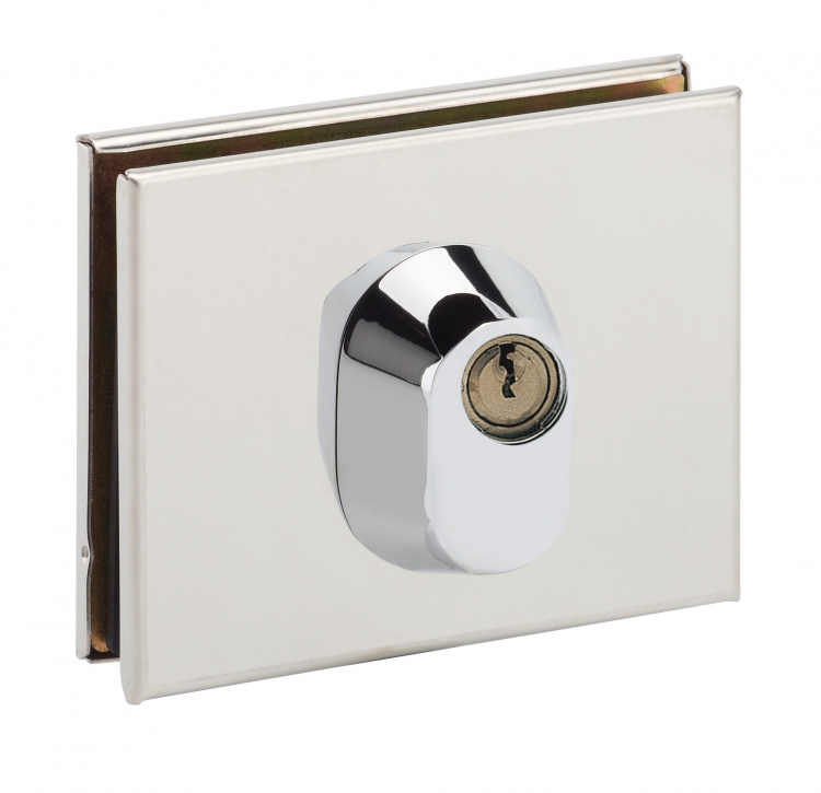 Serrure pour porte en verre trempé 10mm
