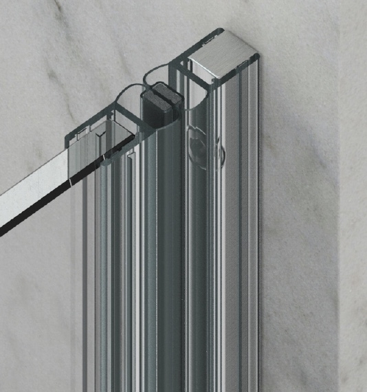 photo info Profil support au mur pour joint d'étanchéité 2500mm