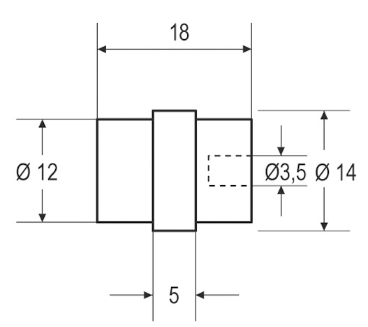 4 Supports pour tablettes en verre