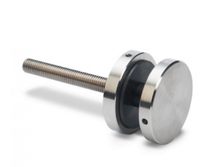 Lot de 2 Fixations par points pour garde corps int&eacute;rieur INOX 304