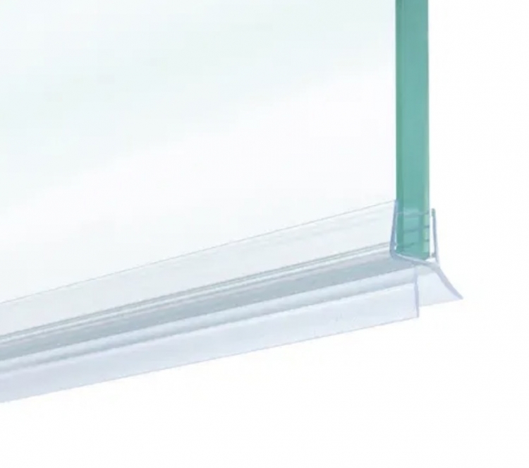 photo info Joint d'&eacute;tanch&eacute;it&eacute; de bas de porte de douche pour verre 10mm longueur 2160mm