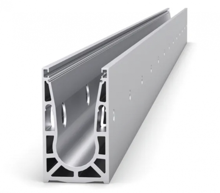 VetroMount Profil&eacute; pour garde corps en Montage lat&eacute;ral 2m50