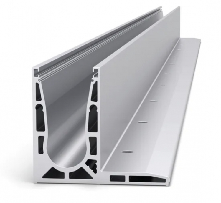 Profil garde corps de sol VetroMount F 1,0 kN 2m50