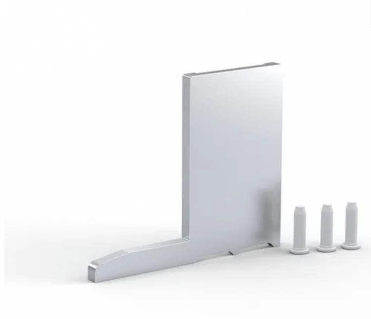 photo info Embout droit VetroMount pour profil&eacute; de sol F