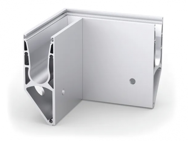 Angle ext&eacute;rieur VetroMount&reg; pour profil&eacute; lat&eacute;ral Y