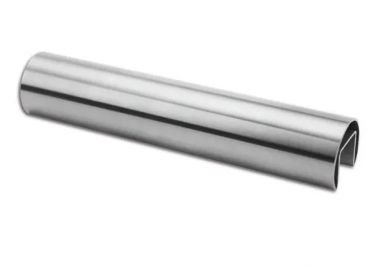 Main courante ronde pour garde corps gamme Vetromount, 2m50